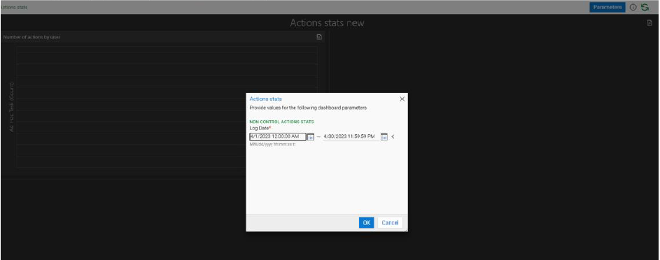 Exemple web Actions stats-date picker